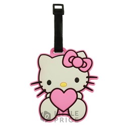 Бирка багажная - Hello kitty Heart pink