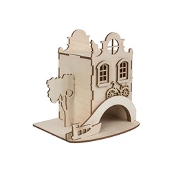 Заготовки для декорирования "Mr. Carving" ВД-565 Чайный домик "Амстердам" фанера 15х16 см .