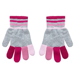 Светло-розовые перчатки для девочки 372047