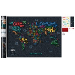 Карта Travel Map Letters World / Бренд: 1DEA.me /