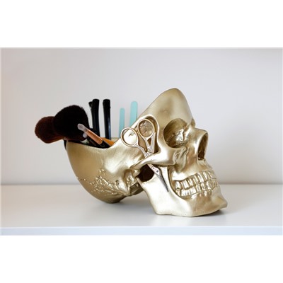 Органайзер для мелочей Skull, золотой / Бренд: Suck UK /