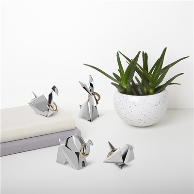 Подставки для колец Origami 3 шт. хром / Бренд: Umbra /