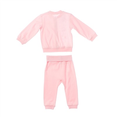 Розовый комплект: кофточка, брюки для девочки 668801