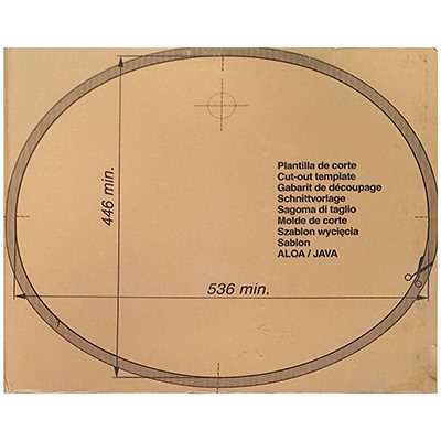 Раковина для ванной керамическая "Roca" 44,6х53,6, слоновая кость (Испания)